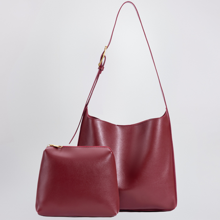 Minimalist Vegan Leather Shoulder Bag