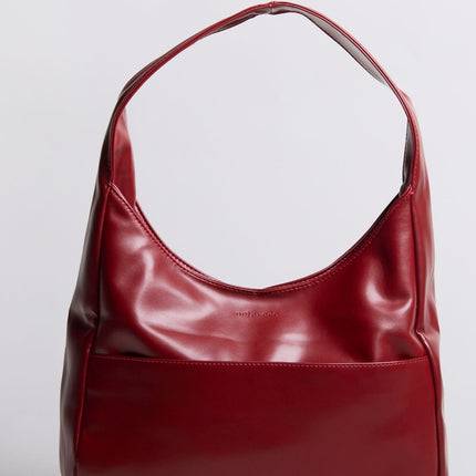 Minimalist Hobo Shoulder Bag – Vegan Leather