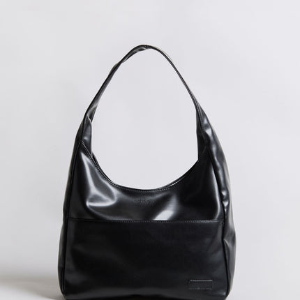 Minimalist Hobo Shoulder Bag – Vegan Leather
