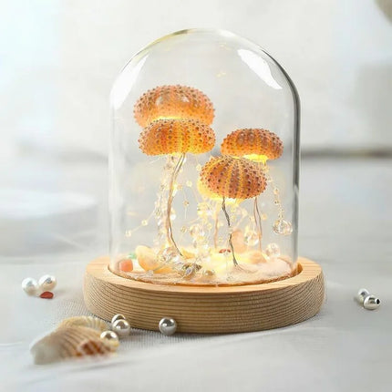 Modern Urchin Glow Night Lamp 8" – Artistic Sea Urchin LED Light for Cozy Home Decor