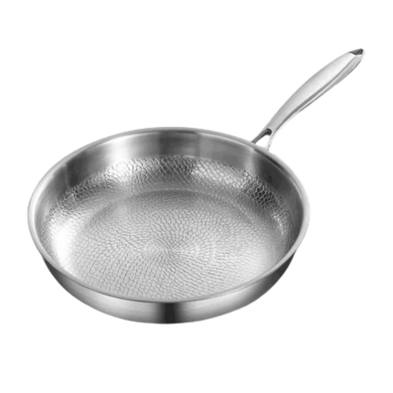 Premium Titanium Fry Pan & Utensil Set – Hammered Surface Skillets with Cooking Tool Essentials