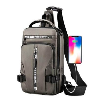Waterproof Crossbody Bag with USB Charging Port – Stylish, Spacious & Convenient for Travel and Daily Use