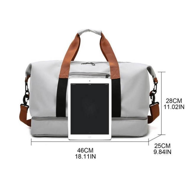 Waterproof Gym Duffel Bag with Shoe & Wet-Dry Compartments – Travel-Ready Sport & Weekend Bag