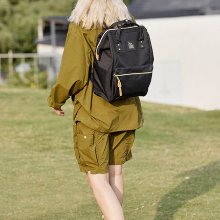 Holly Daze Waterproof Canvas Backpack – Eco-Friendly, Minimalist Japanese Design, Padded Laptop Compartment