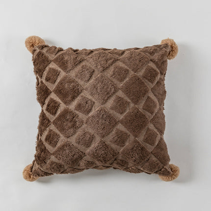 Embroidered Throw Pillow Cover 18" x 18" – Elegant Decorative Cushion for Sofa or Bed