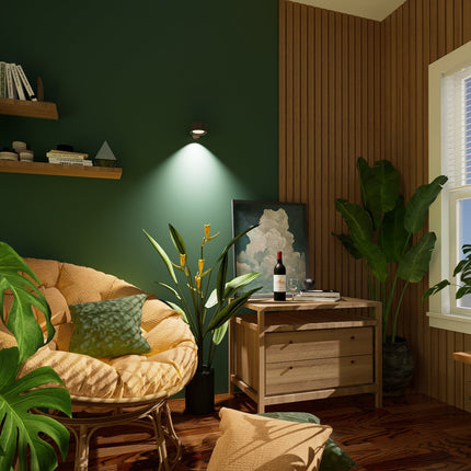 Magnetic LED Wall Lamp – USB Rechargeable, Dimmable, Touch Control, Warm Light – Modern Minimalist Design