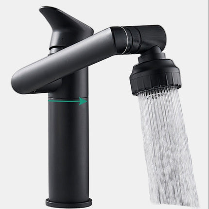 Matte Black 360° Swivel Kitchen & Bathroom Faucet – Modern Single Handle Design