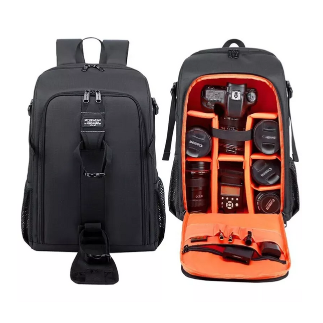 Modular Camera Backpack – Waterproof & Shockproof DSLR/SLR Bag with 13.3" Laptop Compartment