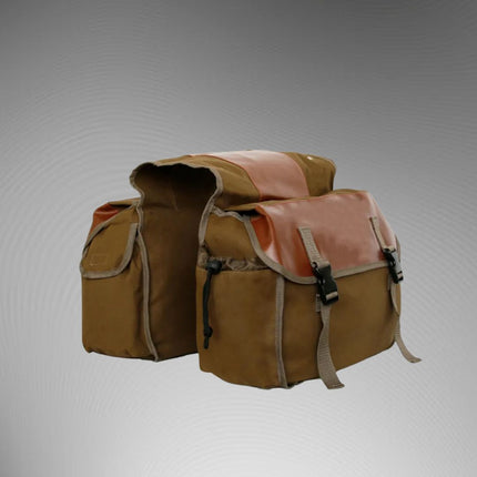 Waterproof Canvas Bike Pannier – Double Side Bags with Large Storage Capacity