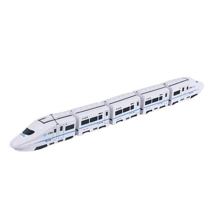 Self-Driving Toy Train – White Electric Train for Kids with Lights & Sounds