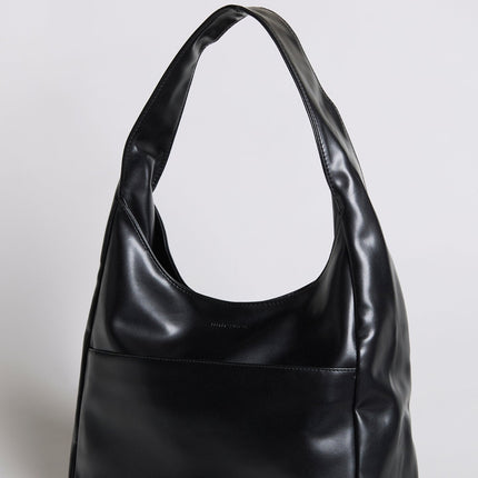 Minimalist Hobo Shoulder Bag – Vegan Leather