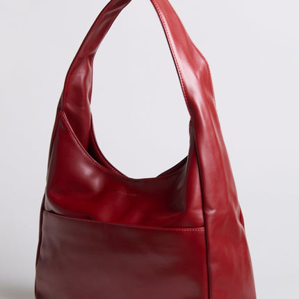 Minimalist Hobo Shoulder Bag – Vegan Leather