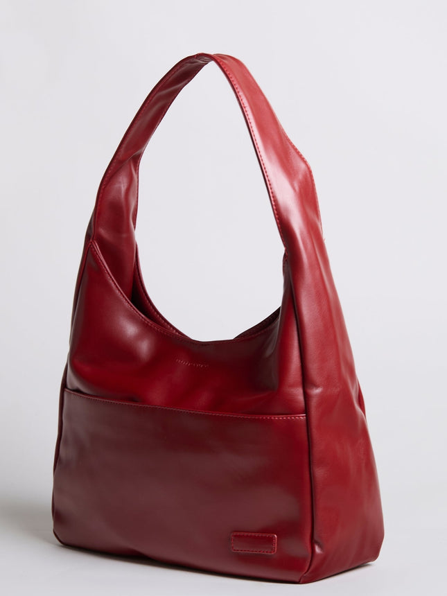 Minimalist Hobo Shoulder Bag – Vegan Leather