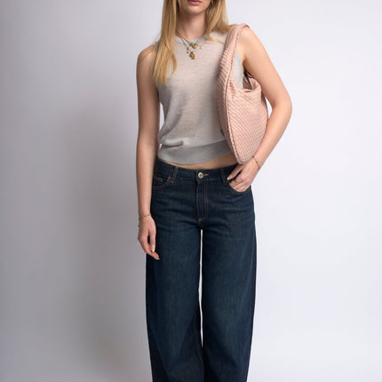 Spacious Braided Women’s Shoulder Bag – Black & Red Elegant Daily Handbag