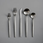 Matte Silver / Set for 4 persons (20 pieces)