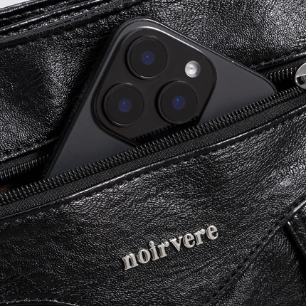 Vegan Leather Shoulder Bag with Multiple Pockets – Practical & Stylish