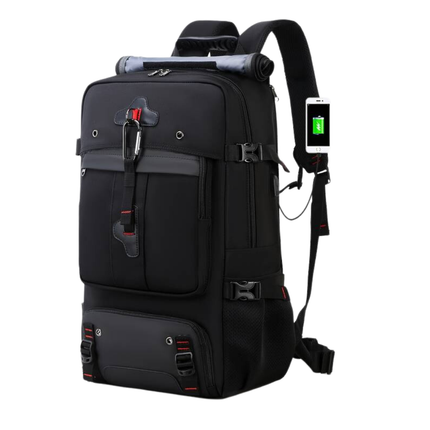 50L Waterproof Travel Backpack with USB Charging Port – Durable, Spacious, and TSA-Friendly