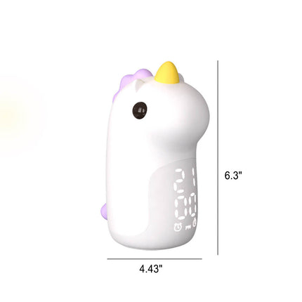Cute Unicorn LED Alarm Clock & Night Light – USB Powered Decorative Lamp 4.4" x 6.3"