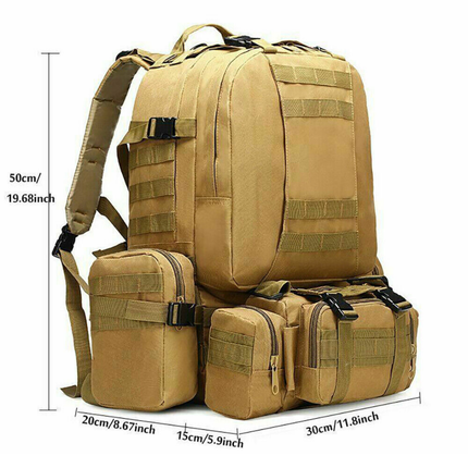 50L Military Tactical Backpack – Waterproof, Durable, and Spacious for Outdoor Adventures