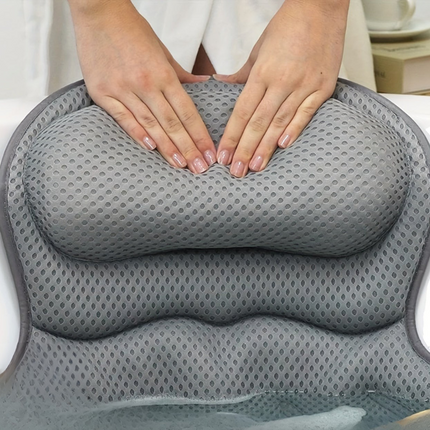 4D Luxury Bath Pillow with Ergonomic Neck & Back Support – Spa Comfort for Tub Relaxation at Home