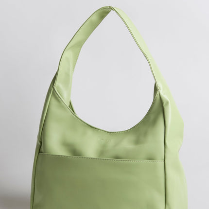 Minimalist Hobo Shoulder Bag – Vegan Leather
