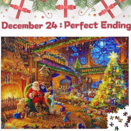 Christmas Puzzle Advent Calendar 2025 – 1008 Pieces | 24 Days of Holiday Fun