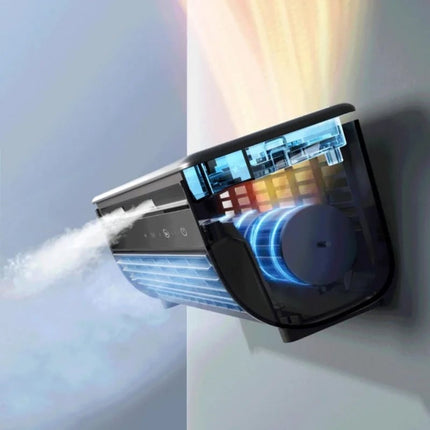 Portable Air Cooler with LED Light – 2-in-1 Fan & Air Purifier for Home & Office