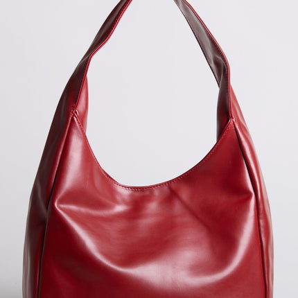 Minimalist Hobo Shoulder Bag – Vegan Leather