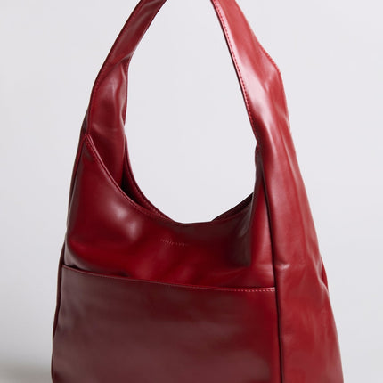 Minimalist Hobo Shoulder Bag – Vegan Leather