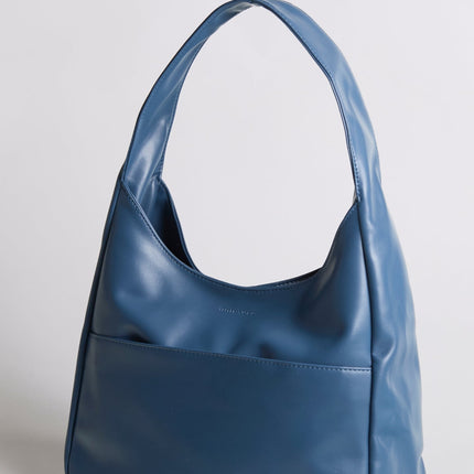 Minimalist Hobo Shoulder Bag – Vegan Leather