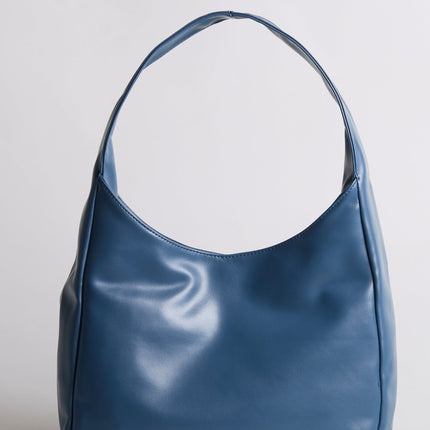 Minimalist Hobo Shoulder Bag – Vegan Leather