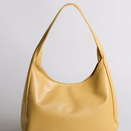 Minimalist Hobo Shoulder Bag – Vegan Leather
