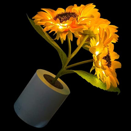 Sunflower LED Table Lamp – Warm Ambient Lighting & Cozy Home Décor Accent