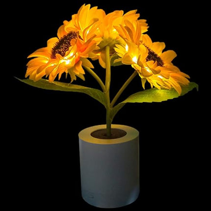 Sunflower LED Table Lamp – Warm Ambient Lighting & Cozy Home Décor Accent