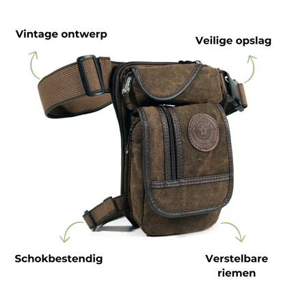 Men’s Canvas Waist Bag – Durable, Functional & Comfortable Belt Bag for Travel, Hiking & Daily Use