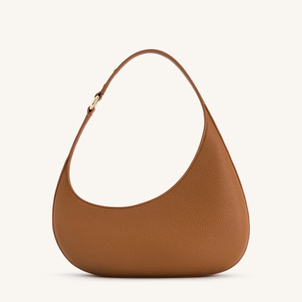 Minimalist Drop-Shaped Vegan Leather Shoulder Bag ‒ Modern Chic & Lightweight