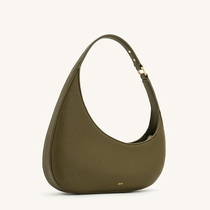 Minimalist Drop-Shaped Vegan Leather Shoulder Bag ‒ Modern Chic & Lightweight