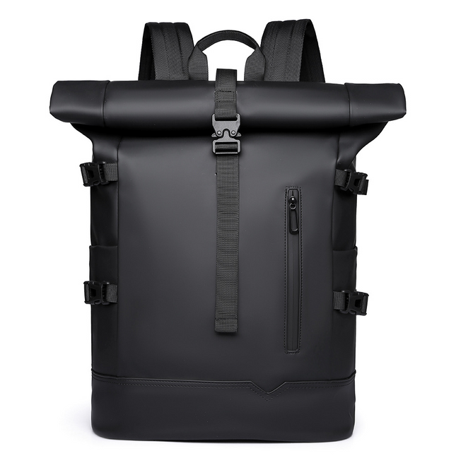 Waterproof Rolltop Backpack – Modern Laptop Bag with Large Capacity