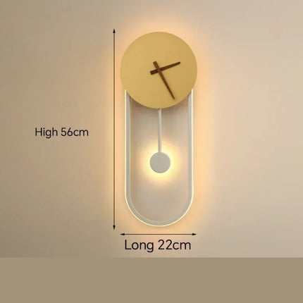Modern LED Wall Clock Lamp 59″ x 79″ – Stylish 2-in-1 Home Decor & Ambient Light