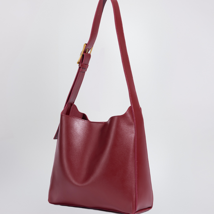 Minimalist Vegan Leather Shoulder Bag
