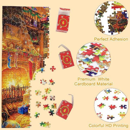 Christmas Puzzle Advent Calendar 2025 – 1008 Pieces | 24 Days of Holiday Fun