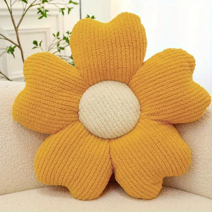 Flower Shaped Decorative Pillow – Soft Plush Cushion for Sofa, Bed, or Nursery – Cozy Floral Accent for Home Décor
