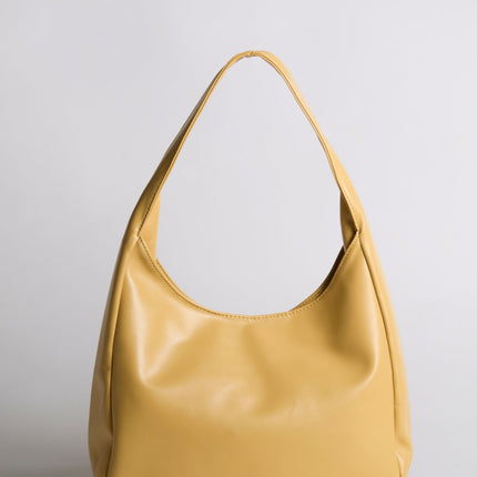 Minimalist Hobo Shoulder Bag – Vegan Leather