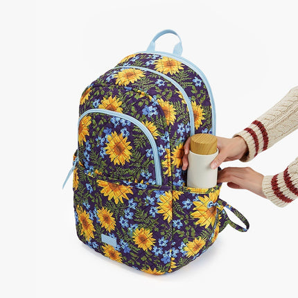 Black Backpack with Laptop Compartment & Side Pockets – Lightweight, Water-Resistant & Stylish for School or Work