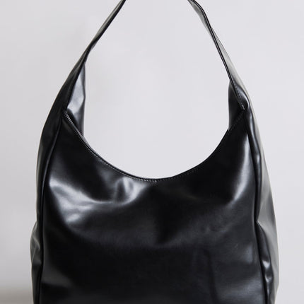 Minimalist Hobo Shoulder Bag – Vegan Leather