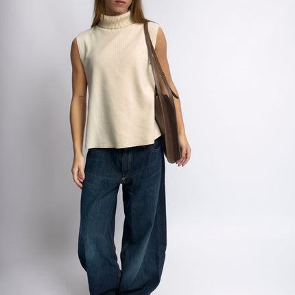 Minimalist Leather Shoulder Bag for Women – Spacious Black & Brown Elegance Handbag