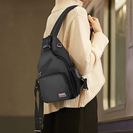 Lightweight Canvas Shoulder Bag - Casual Everyday Bag with Adjustable Strap