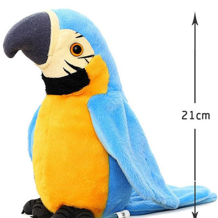 Interactive Talking Parrot Plush Toy – Repeats Your Words & Moves – Soft Cuddly Bird