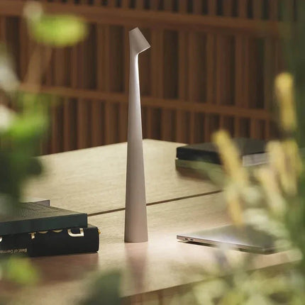 Modern LED Candle-Style Table Lamp – Dimmable & Wireless | Elegant Ambient Lighting
