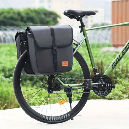 Waterproof Double Bike Pannier – Spacious Rear Rack Bag with Quick-Release System